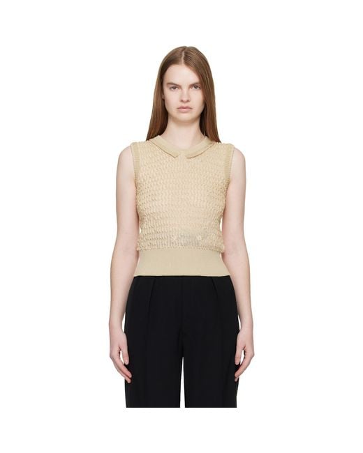 Maison Margiela Black Scalloped Vest