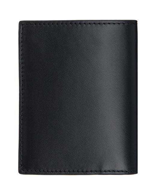Palm Angels Black Classic Logo Bifold Wallet for men