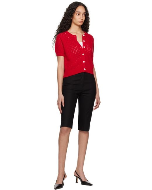 DUNST Black Slim Bermuda Shorts
