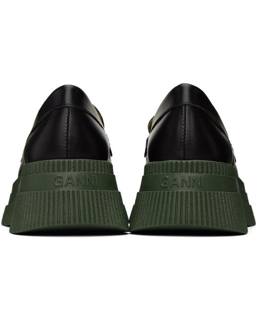 Ganni Black Creeper Wallaby Loafers