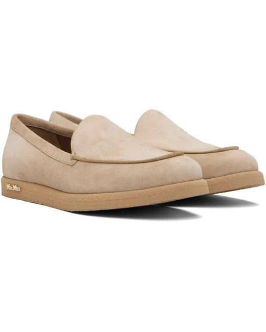 Max Mara Black Soft Moc Loafers