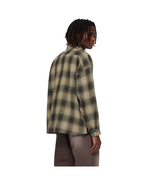 sunflower Black Khaki Stable Shirt for men