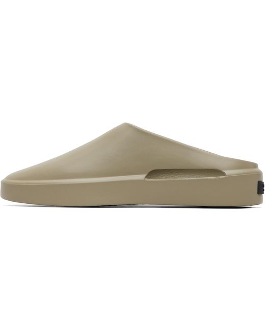 Fear Of God Gray Khaki Essentials California 1.0 Mule Loafers for men