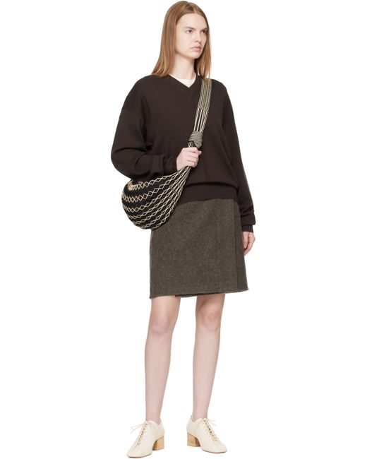 Lemaire ブラック＆ベージュ Croissant Filt バッグ Black