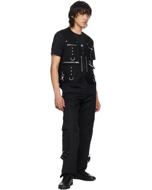 Bague argentée à découpes à logo Givenchy pour homme en coloris Metallic