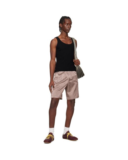 Dries Van Noten Black Rib Knit Tank Top for men