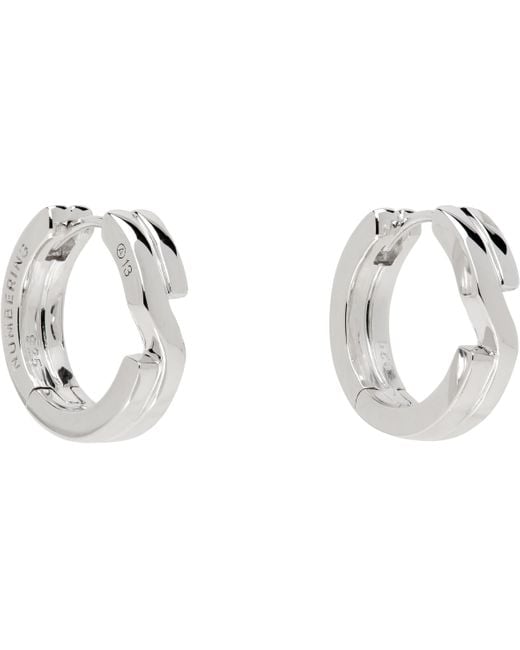 メンズ NUMBERING #7129 ピアス Black