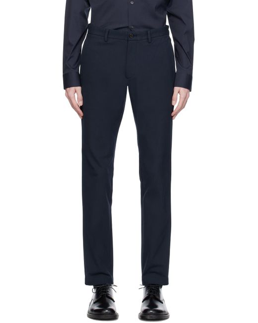 Theory Blue Navy Zaine Trousers for men