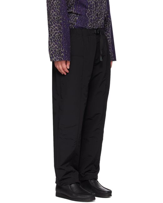 South2 West8 Black Belted Trousers for men