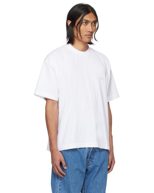 VTMNTS White Embroide T-shirt for men