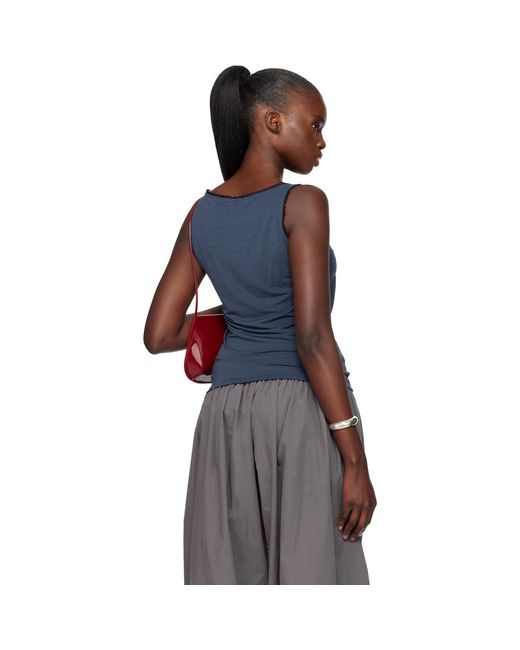 Fruity Booty Black Frill Wrap Tank Top