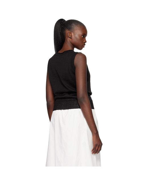 NOTHING WRITTEN Black Dore Sleeveless Knit Top