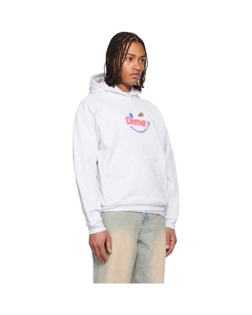 Dime White Winky Hoodie for men