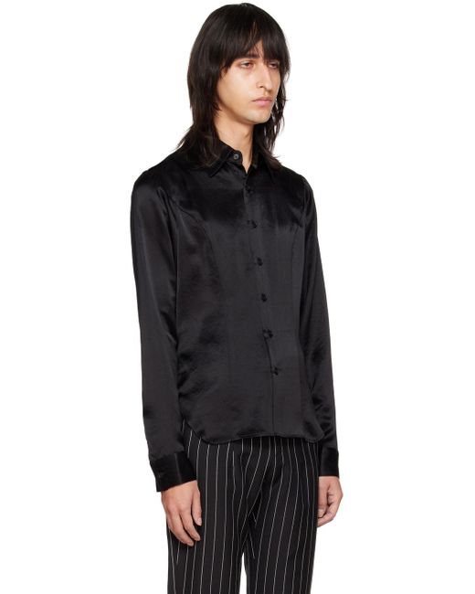 Anna Sui Black Ssense Exclusive Washed Shirt for men