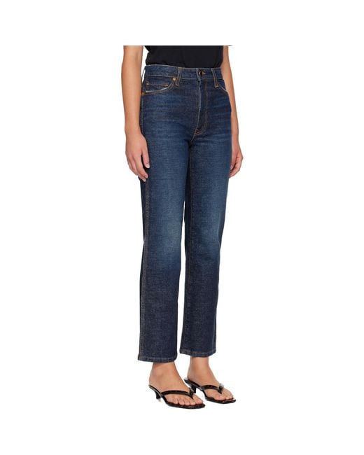 Khaite Blue Abigail Stretch Jeans