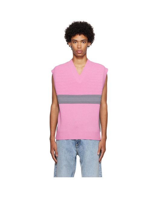 Eytys Multicolor Ssense Exclusive Pink Mane Vest for men
