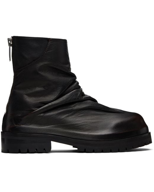 424 Black Marathon Boots for men