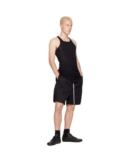 Rick Owens Black Tower Boxers Shorts for men
