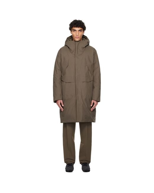 Veilance Black Taupe Sorin Down Parka for men