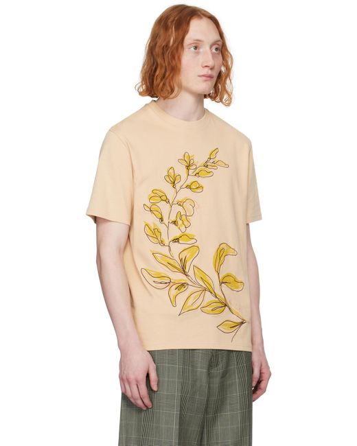 Paul Smith Natural Beige Laurel T-shirt for men