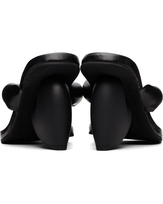 Yume Yume Black Love Mule Heeled Sandals