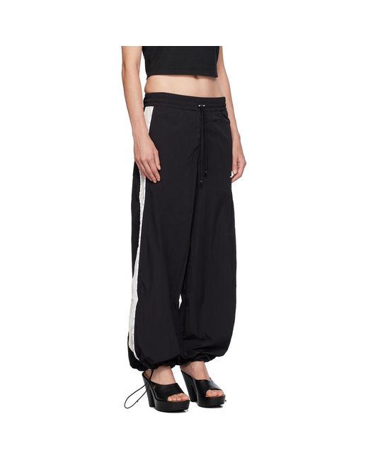 Amiri Black Wide-Leg Nylon Taffeta Track Pants