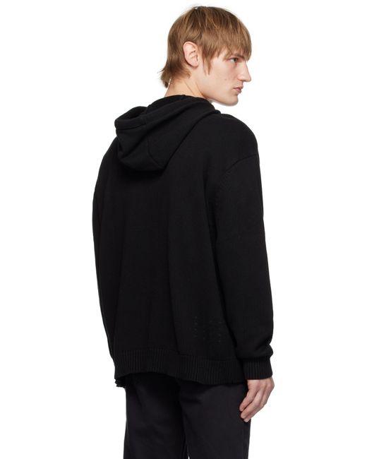 メンズ Ksubi ブラック 1999 ニットフーディ Black