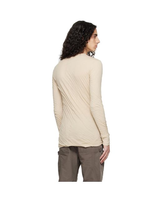 Rick Owens Black Off- Temple Double Ls T-Shirt for men