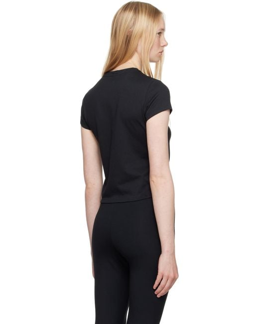 Skims ブラック Relaxed Tees シュランケン Tシャツ Black