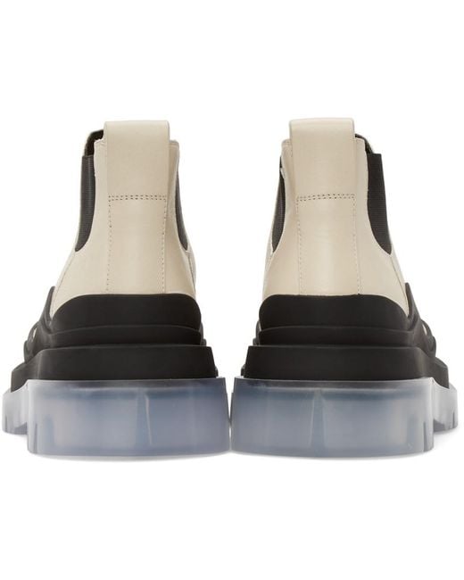 Bottega Veneta Multicolor Off-white Low 'the Tire' Chelsea Boots