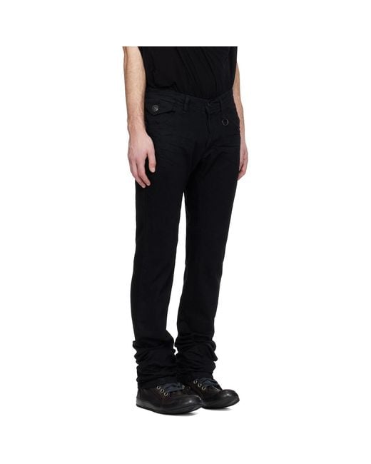 Julius Black Gusset Jeans for men
