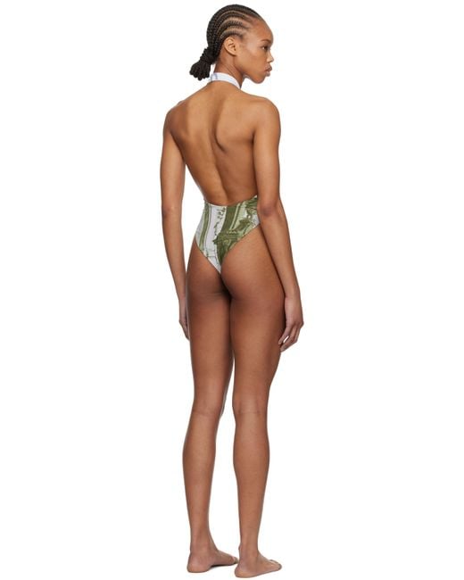 Maillot De Bain Demi Vert Miaou en coloris Black