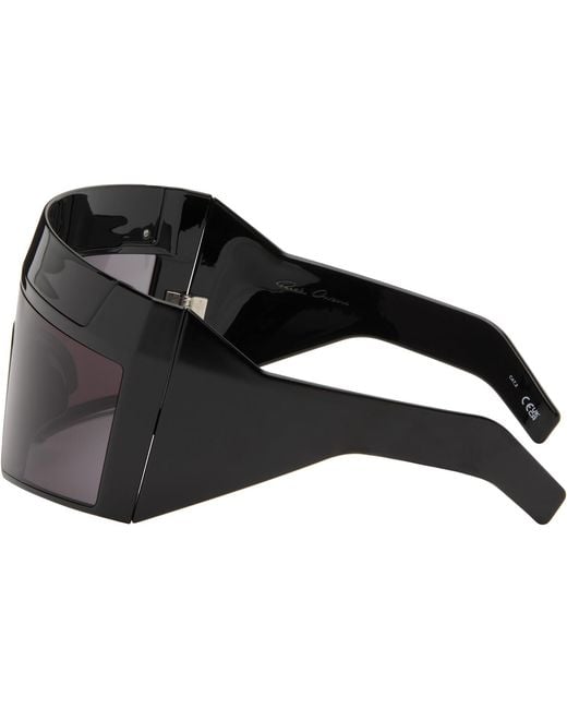 Rick Owens Black Suicide Edition Rev Sunglasses for men