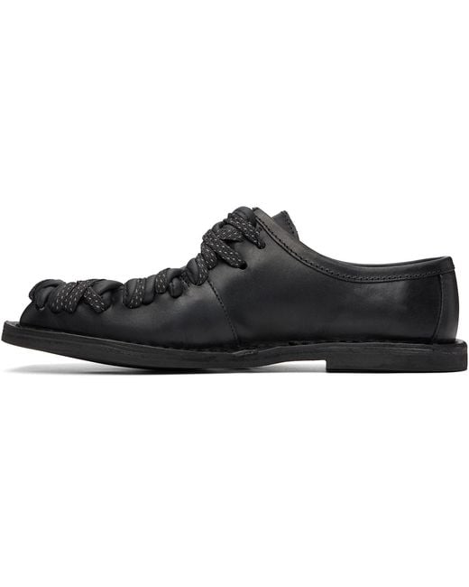 CAMPERLAB Black Eki Lace-Up Derbys for men