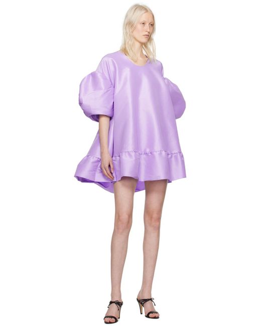 Robe courte gigi mauve exclusive à ssense Kika Vargas en coloris Purple