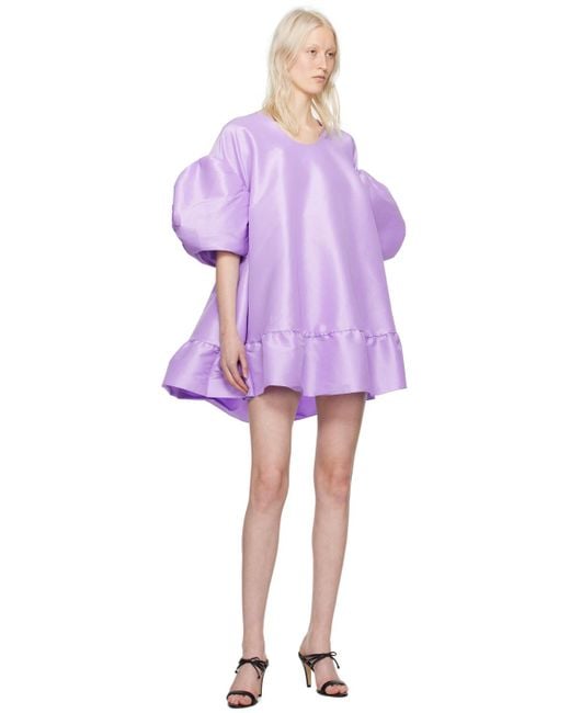 Kika Vargas Ssense Exclusive Purple Gigi Minidress