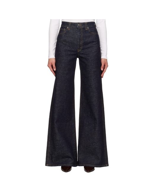 Khaite Blue Dane Stretch Jeans