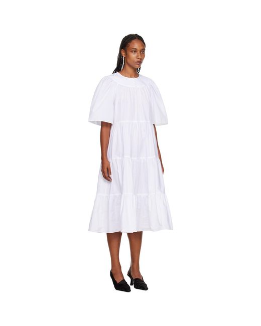 Rosetta Getty Black Ruffle Maxi Dress