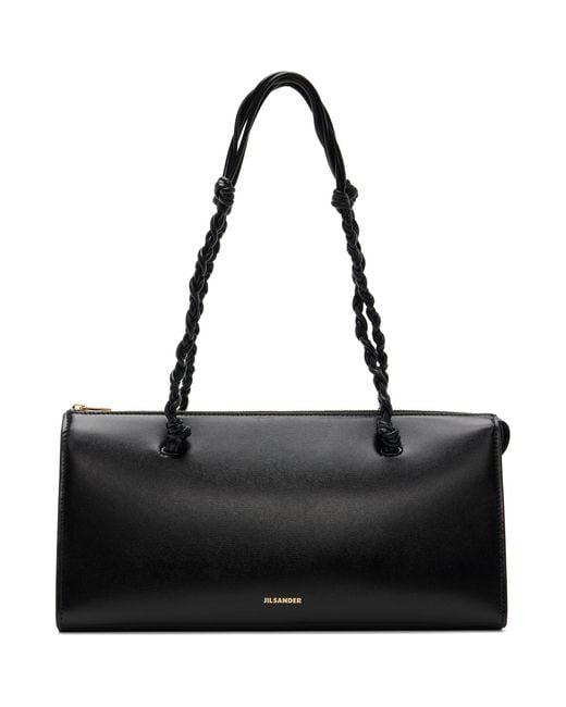 Jil Sander Black Tangle Tent Bag