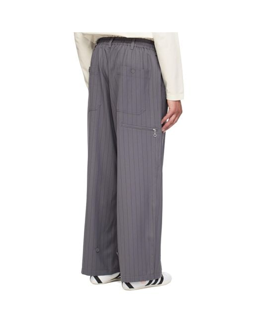 Y-3 Gray Wool Trousers for men