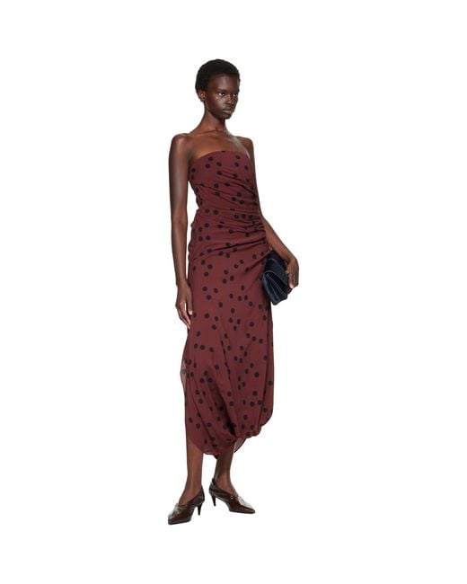 Proenza Schouler Red Burgundy Nayara Maxi Dress