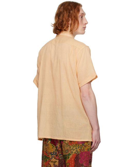 Engineered Garments Multicolor Orange Camp Shirt for men