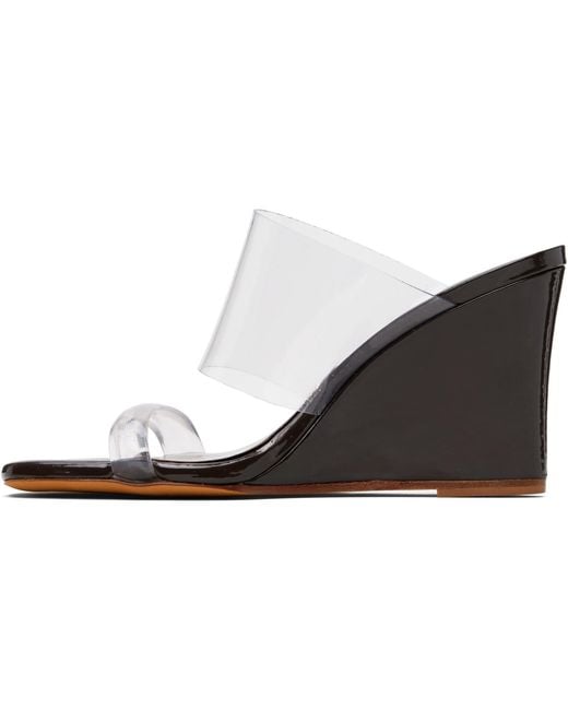 Maryam Nassir Zadeh Black Olympia Wedge Heeled Sandals