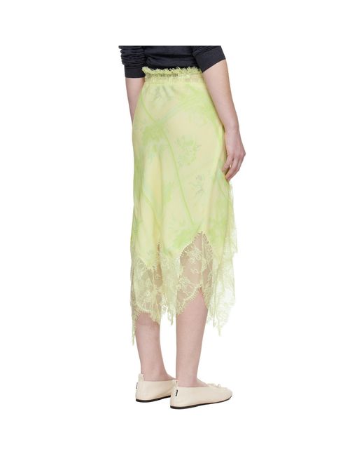 Collina Strada Yellow Waterlily Midi Skirt