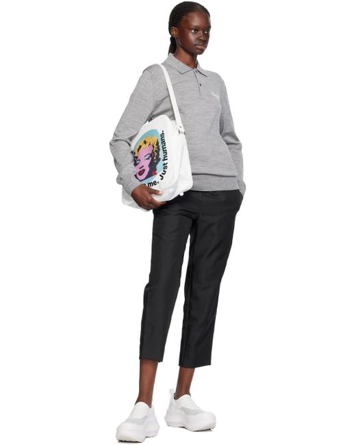 Comme des Garçons Multicolor Comme Des Garçons Shirt White Andy Warhol Print Shoulder Bag