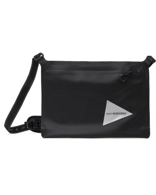 And Wander Black Waterproof Bag for men
