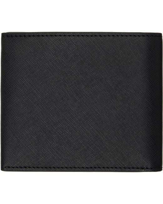 Boss Black Saffiano Leather Wallet for men