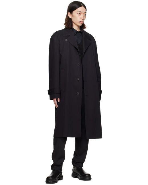 Wooyoungmi Black Single Coat for men