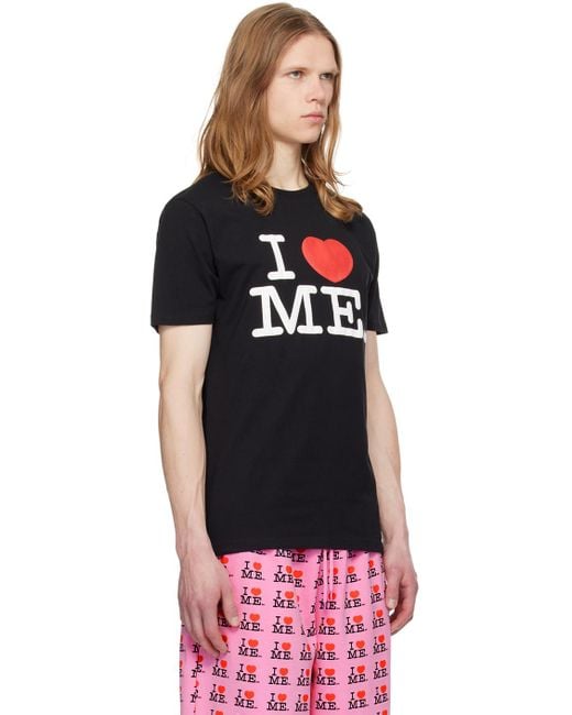 Ashley Williams Black Ssense Exclusive 'I Heart Me' T-Shirt for men