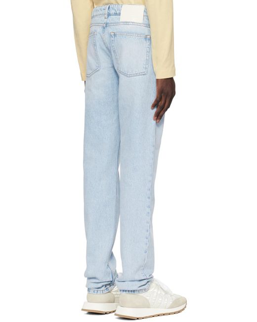 AMI Blue Classic-fit Jeans for men